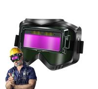 Rechory Auto Darkening Welding Glasses - Welding Glasses Anti-Scratch Protection Lens,Protective Lens Eyewear Automatic Adjust Welder Safety Goggles