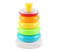 Rechory Baby Stacking Rings,Colorful Stacking Rings Toys - Building Game Educational Learning Play for Ages 6+ Months Boys Girls Home Travel Classroom Highchair Nursery Outdoor Family Car