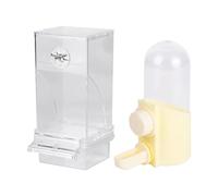 Rechory Bird Water Feeder,Drinking Dispenser for Parakeet - Spill Proof Bird Water Feeder for Parakeet Lovebirds Canary Finch Cockatiel