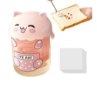 Rechory Cat Yogurt Strainer - Reusable Yogurt Maker Strainer | Dustproof Food Sieve Sifter Kitchen Tools for Baking Milk Coffee Cheese Making Cooking Tea Juicing
