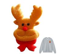 Rechory Christmas Patches,Festive Soft Plush Reassemble Sewing Decor | Embroidered Sew Repair Patch - for Family Indoor Shop Kids Adults Enthusiast