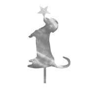 Rechory Christmas Tree Topper Ornaments - Metal Cute Dog Home Decor,Dachshund Christmas Tree Toppers Holiday Decor | for Indoor Outdoor Table Shelf Office Garden Yard Patio Porch