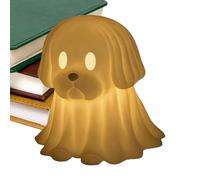Rechory Dachshund Lamp - Halloween Light-up Ghost Dog Statue | Spooky Home Decor for Bedroom Office Mantel Shelf Desk Window Indoor Living Room Entryway Holiday Party Birthday