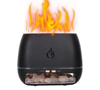 Rechory Diffuser Ultrasonic, Small Salt Rock Scented Oil Diffuser, Cool Mist Humidifier with 7-Color Light for Meditation Yoga Studio Study Bathroom Spa Users Apartment Enthusiasts Women