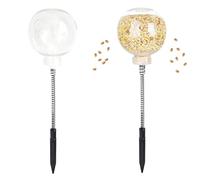 Rechory Feeder for Chickens, Outdoor Chicken Feeder with Stake | Hens Trough Refillable Movable for Training Farm Backyard Barn Garden