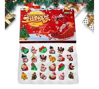 Rechory Holiday Countdown Calendar - 24 Days Collectible Ornaments | Countdown To Christmas,for Living Room Bedroom Home Apartment School Party Winter Daily Activity