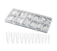 Rechory Nail Extension Forms - 240 Piece Clear Press-On Tips Art Mold - Gel Hair Extensions,for Fake Finger Toes Home Professional Salon Beauty Personal Care