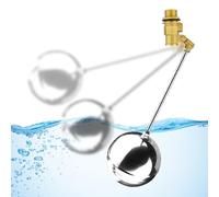 Rechory Pond Auto Fill - Automatic Filling Adapter - Bi-Directional Fluid Management Float Ball for Garden RV Watering System Garage Water Tower Outdoor Home