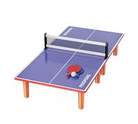 Rechory Pong Table | Table Tennis Kids Pong Table With 2 Paddles 1 Ball | Weatherproof Stable Table Tennis Tables for Kids Adults Game Rooms Flats Offices