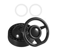 Rechory Push Start Button Cover,3D Steering Wheel Anti Scratch Accessories - Push Start Cover,for SUV Car Truck Daily Commuting Long Distance Driving Urban