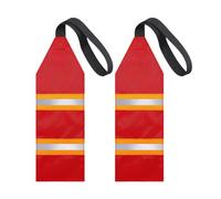 Rechory Red Flag for Truck Loads | Foldable Reflective Warning Lightweight Sign | Canoe Warning Flag with Webbing - for Outdoor Travel Water Pool Lake Boat Canoe Vehicle Truck