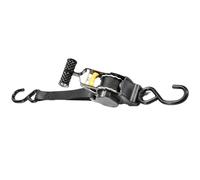 Rechory Retractable Ratchet Tie-Down Straps, Auto Self-Retracting Car Hauler Ratchet Straps, Heavy Duty Automotive Webbing Supplies for Motorcycles Cargo Trailer ATVs
