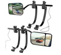 Rechory Side Mirror Extensions for Towing - Clip-On Trucks Mirror Extenders - Wide Angle Rearview Lens Extensions for Truck Pickup Van SUV RV Auto Boat