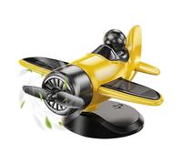 Rechory Solar Powered Airplane Decor for Car,Aircraft Model Cars Dashboard Decorations | Home Decorations for Travel Men Women Birthday Daily Christmas Private