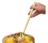 Rechory Stainless Steel Soup Spoon - Soup Cooking Spoon for Kitchen | Ergonomic Grip Utensil, Ruffle-Shaped Meal Prep Tool for Food Truck Home Family Gathering Birthday