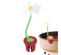 Rechory Steam Releaser for Pot Lid | Flower Boil Over Stopper - Fun Kitchen Gadget for College Dorm Cookware Home Camping Slow Cooking Restaurant