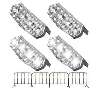 Rechory Strobe Light - Solar Powered Led Flashing Strobe Light, High-Brightness Automotive Alarm Fixture Assemblies for Safety Road Construction Signs Cars Construction Sites Vehicles