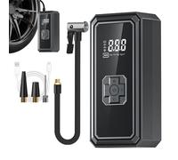 Rechory Tire Inflator - with Lights Auto-Stop Cordless | Portable Tire Pump Air Compressor for Car,for Sedan Vehicle Auto Bike Ball Inflatables Outdoor Travel Road Trip Riding Men Women