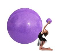 Rechory Yoga Ball,15cm Rhythmic Gymnastics Ball for Dance Training | Core Strength Trainer Pilates Accessories Glitter Training Equipment for Gym Home Stretching Workout