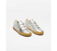 Recife Logo Leather Trainers silver-coloured