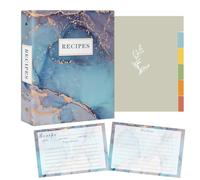 Recipe Binder - 3 Ring Binder Recipe Book with Plastic Sleeves, 50 Recipe Cards, and Dividers - to Write Your Own Recipes, Organize and Preserve Your Family's Secret Recipes
