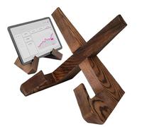 Recipe Book Holder,Rustic Foldable Adjustable Rack - Kitchen Cook Book Stand - for Tablet Recipe Magazines Picture Plate Music Record Home Countertop Desk Table