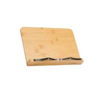 Recipe Book Stand Display Bamboo Cookbook Holder Suitable for Reading Cookbook Display Stand Bookshelf Cookbook Stand for Desk(Light Board,28cm)