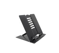 Recipe Book Stand Reading Book Holder Metal Adjustable Portable Support Document Shelf Bookstand Music Score Recipe Stand for the Kitchen(Black)