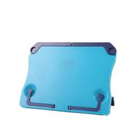 Recipe Book Stand Reading Stand Books Recipe Shelf Folding Holder Cookbook Organizer Bookend for Music Score Tablet for the Kitchen(Blue)