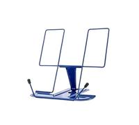 Recipe Book Stand Reading Stand Stable and Not Easy to Collapse Foldable and Adjustable Bookshelf Music Score Phone Holder for the Kitchen(Blue)