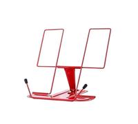 Recipe Book Stand Reading Stand Stable and Not Easy to Collapse Foldable and Adjustable Bookshelf Music Score Phone Holder for the Kitchen(Red)