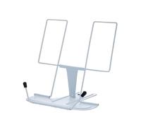 Recipe Book Stand Reading Stand Stable and Not Easy to Collapse Foldable and Adjustable Bookshelf Music Score Phone Holder for the Kitchen(Light Blue)