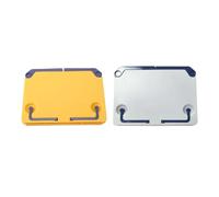 Recipe Book Stand Recipe Portable Folding Read Stand Bookend Shelf Organizer Music Score & Tablet Holder for Kitchen and Enthusiast for the Kitchen(Yellow White)