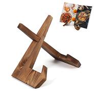 Recipe Book Stand, Wooden Book Stands for Display Portable Recipe Book Holder Stand Cookbook Holder for Reading Kitchen Document Tablet