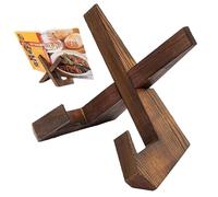Recipe Book Stand,Wooden Cook Books for Display Stand,Cook Book Stands for Kitchen,Reading Hands Free Stand Cookery Book Stand for Cooking Kitchen,Portable Foldable Rustic Recipe Book Holder