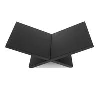 Recipe Book Stand Wooden Reading Book Stand Black Cross Frame Bookstand Easel for Magazine Cookbook Art Study Coffee Table Decor for the Kitchen