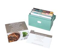 Recipe Cards - Recipe Organizer Storage Box for Evaluation | Resilient Build Sleek with Meal Planning Logic & Archival Module for Home Kitchen, Dorm, Apartment and Men Women