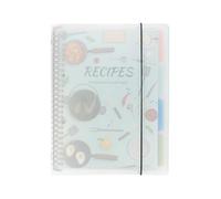 Recipe Diary - Empty Recipe Book, Professional Kitchen Reference Guide, Personalised Catering Writing Pad | Elegant Floral Layout Notebook for the Secret of Homemade Meals