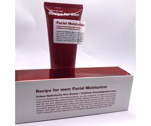 Recipe For Men Facial Moisturizer 75ml/2.5oz - Hydrate, Brighten Repair Skin A04