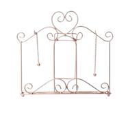 Recipe Holder, Antique Metal Cookbook Stand Holder Recipe Book for Kitchen Easel Weighted Chain Document Kitchen(A)