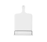 Recipe Holder, Recipe Bookshelf Farmhouse Wooden with Measurement Conversion Chart Document Kitchen(White)