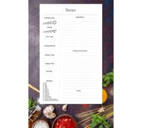 Recipe Notebook: A 100-Page Guided Cooking Journal to Record, Rate, and Remember Your Favorite Recipes | 6" x 9" Recipe Keeper with Ingredients, Prep Time, and Notes Section