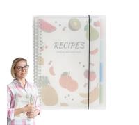 Recipe Notebook Empty - Hardcover Empty Recipes Journal for Writing in Your Own Recipes | Personal Recipe Book with Thick Blank Pages for Cooking Cooking, Cookbook Organiser for Home Kitchen