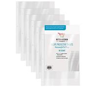 Recipe Sheet Protectors Full Page, 8.5 x 11 inch, 30 Pack, Heavyweight, Top Load, by Better Kitchen Products, Page Protector Binder Sheets, 3-Hole Punched, for Recipe Binders, 30 Pack
