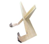 Recipe Stand Cookbook Stand Rustic Wood Holder Foldable Recipe Book for Display Cook Cooking Helper(B)