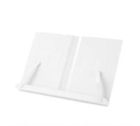 Recipe Stand Plastic Reading Rack Recipe Universal Desktop Stand with Book Holder Cooking Helper(White)
