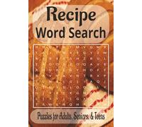 Recipe Word Search Puzzle Book: Recipe Word Search Puzzle Book: Engaging Word Hunts with Large Print | 6x9 inches | Over 50 Puzzles… Great Gift for Travel, Holidays, and Leisure Time
