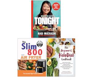 RecipeTin Eats Tonight, The Slim 800 Hot Air Fryer Essential High Protein Cookbook & The Beginner's KetoDiet Cookbook 3 Books Collection Set