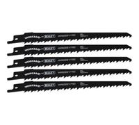 Reciprocating Saw Blade 150mm Length 6Tpi Pack Of 5 By Ufixt