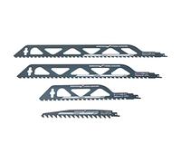 Reciprocating Saw Blade 4pcs Demolition Masonry Hard Carbide Saw Blade 225/300/455/505mm Masonry Brick Block Concrete Cement Board Cutting